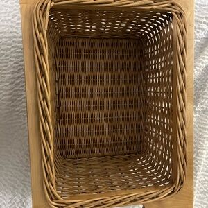 Wicker Baskets with Handles and Beechwood Frame & Runners